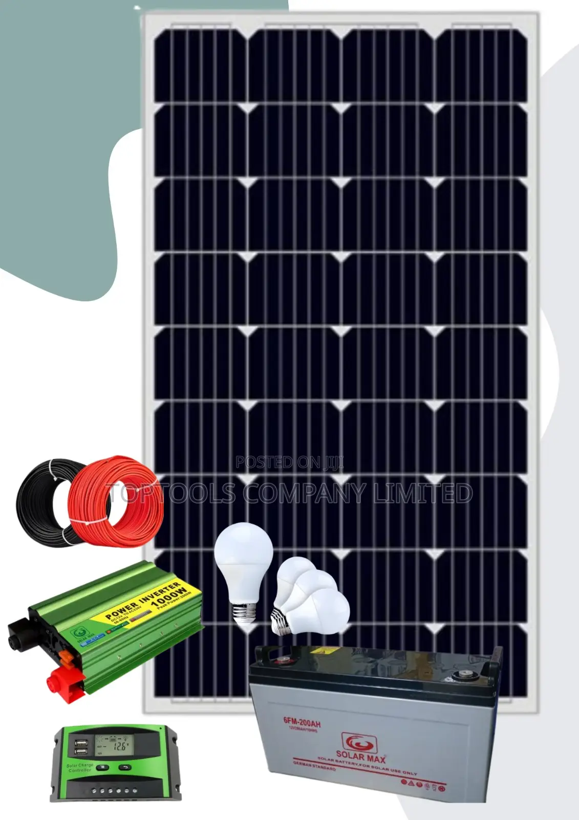300watts Complete Solar System Kit 200ah