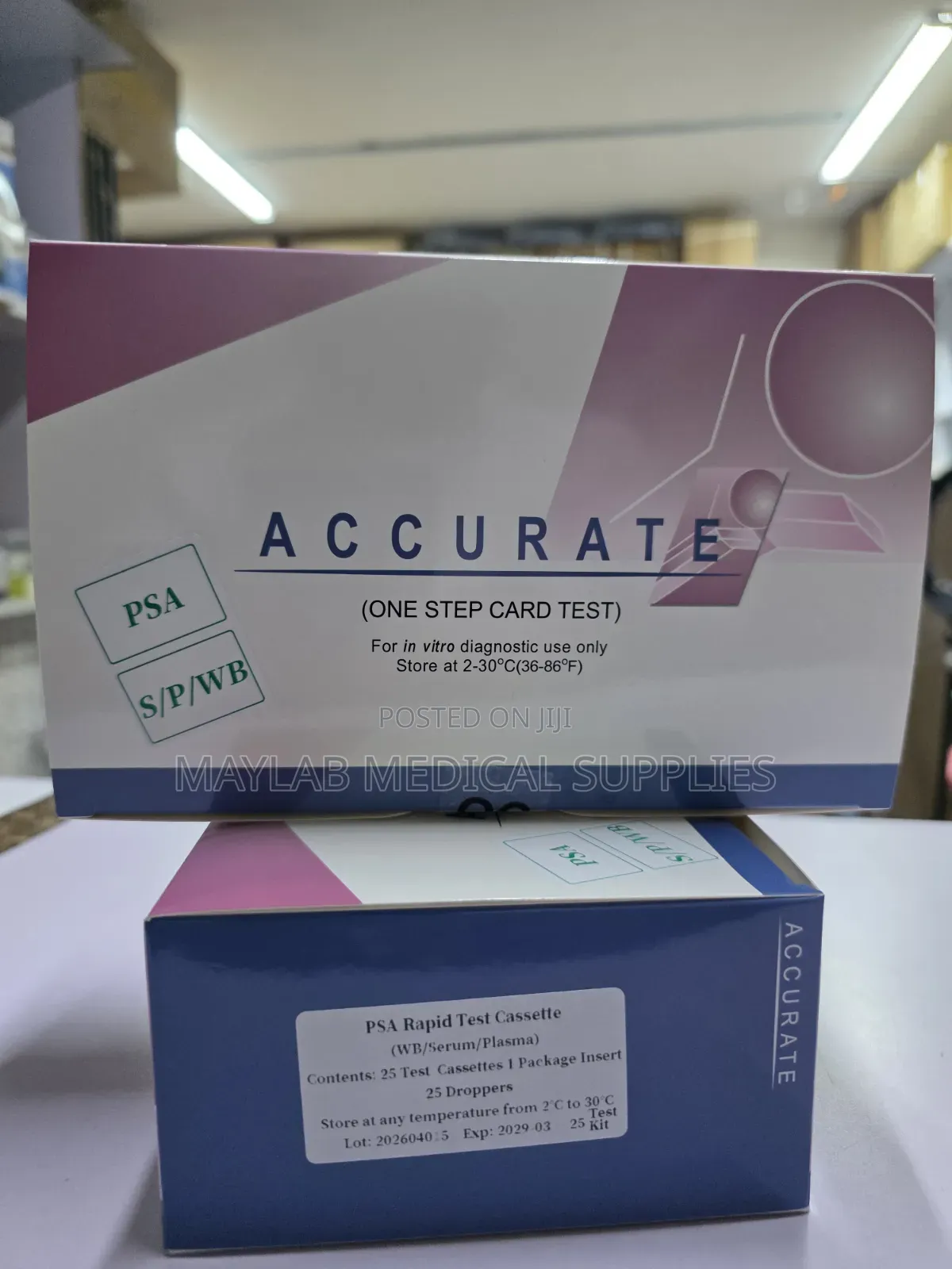 Prostate Specific Antigen (PSA) Rapid Test Cassette for Laboratory Use