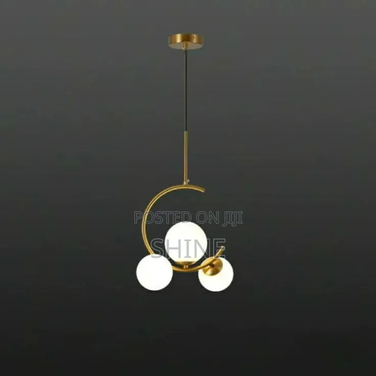 Modern Gold Globe Pendant Light
