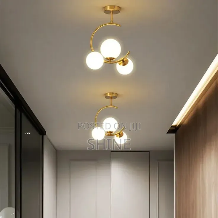 Modern Gold Globe Pendant Light