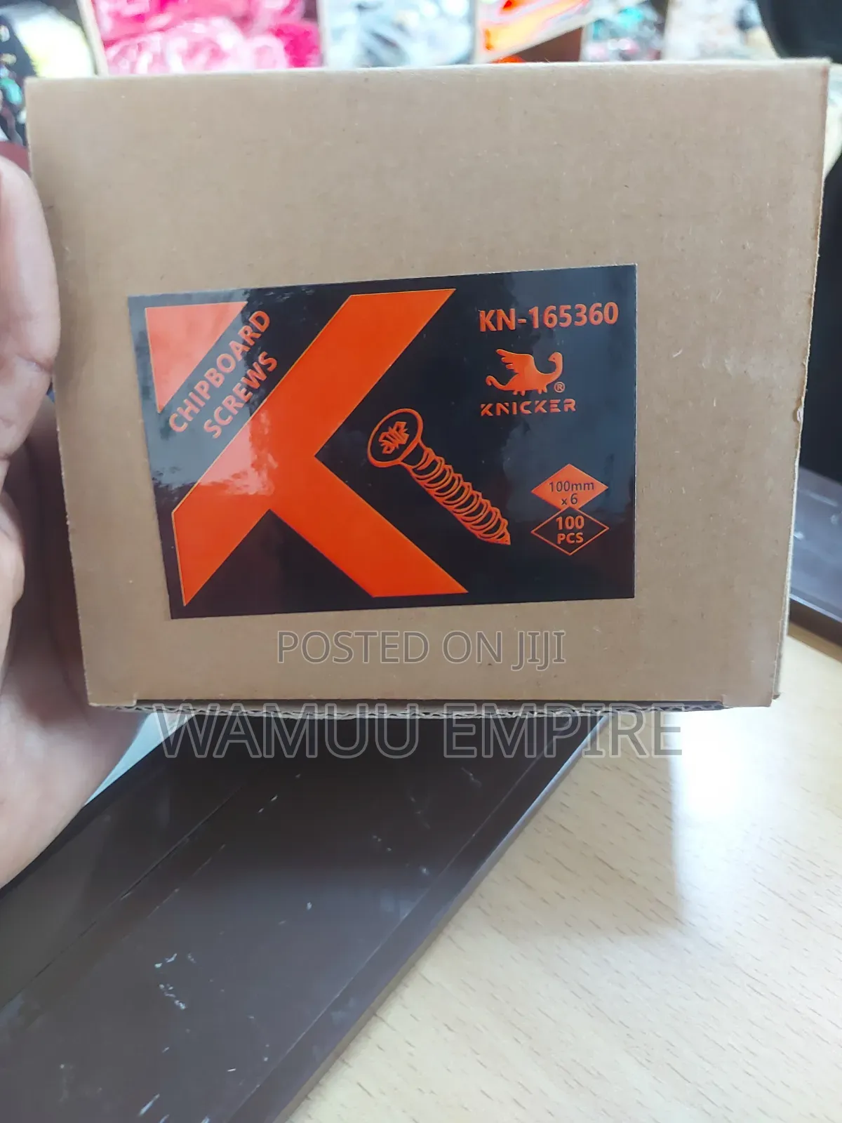 MDF 6*100mm Knicker Brand Chipboard Screws,model KN-165360. [1]