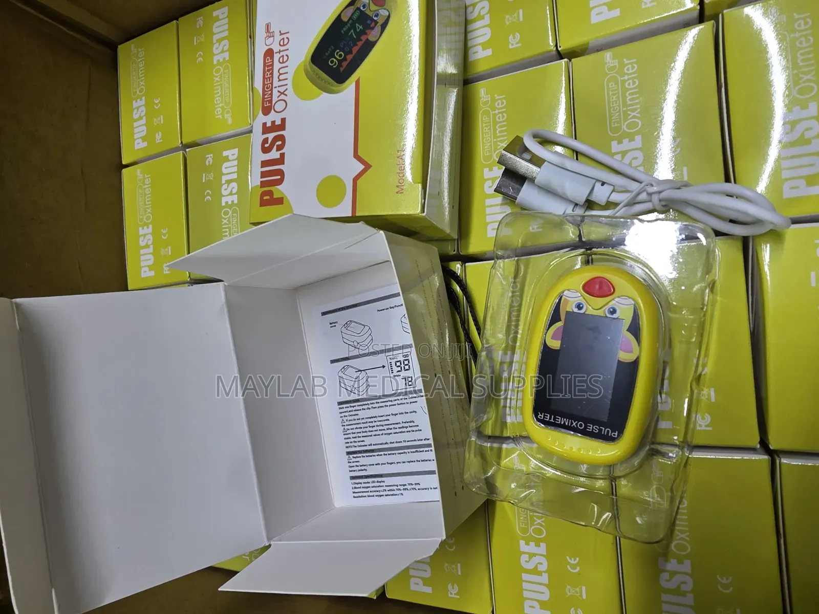 Paediatric Finger Pulse Oximeter-Child SPO2 Oxygen Pulse Rate Monitor