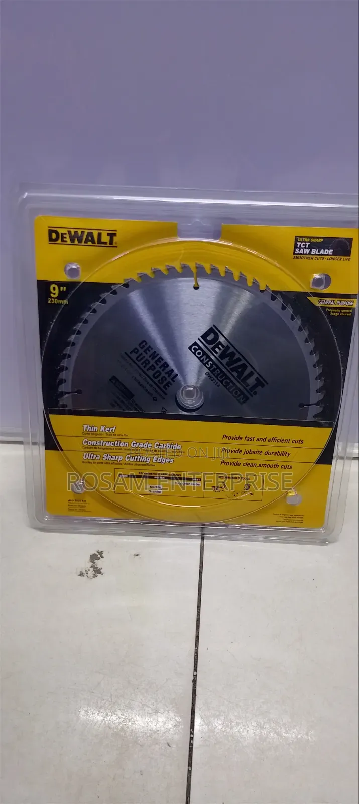 9" DeWalt Circular Saw Blade
