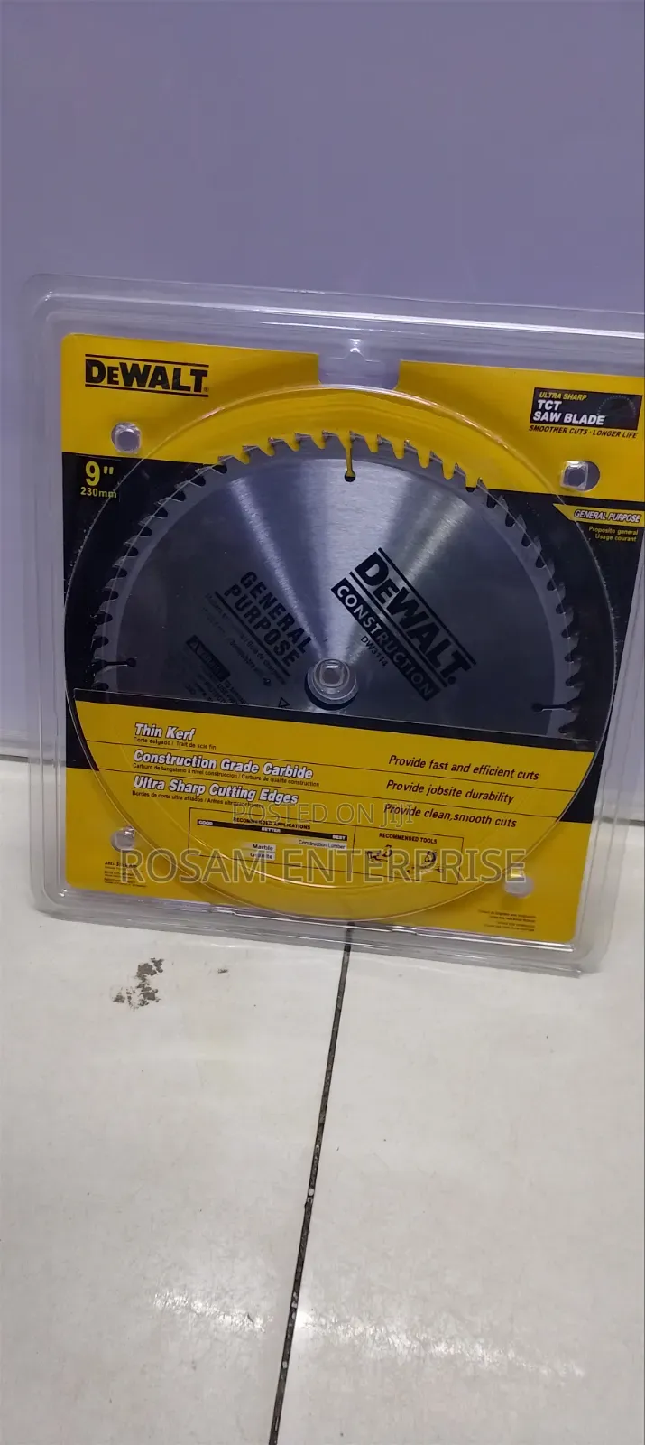 9" DeWalt Circular Saw Blade