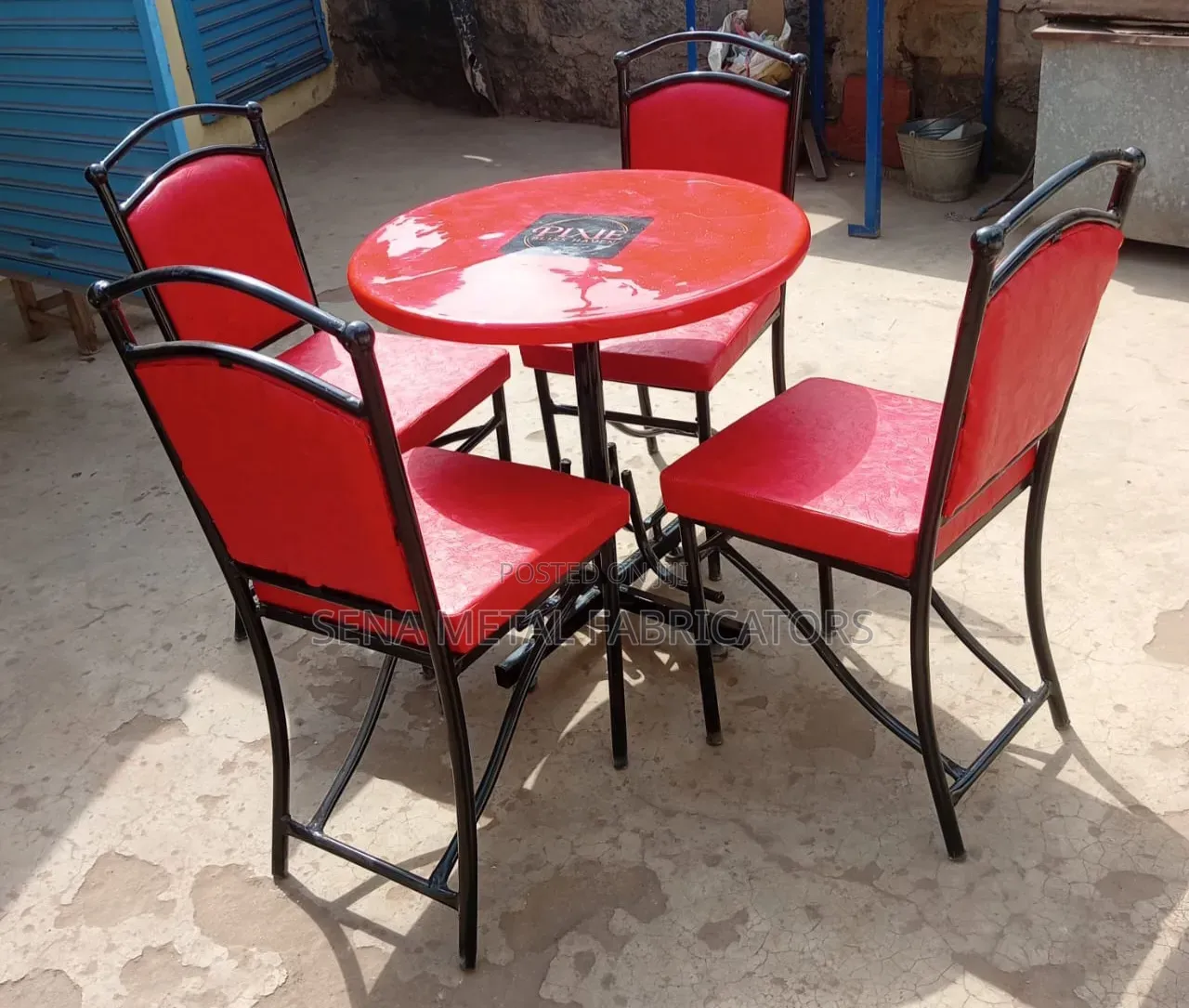 Red Hotel Dining Set.