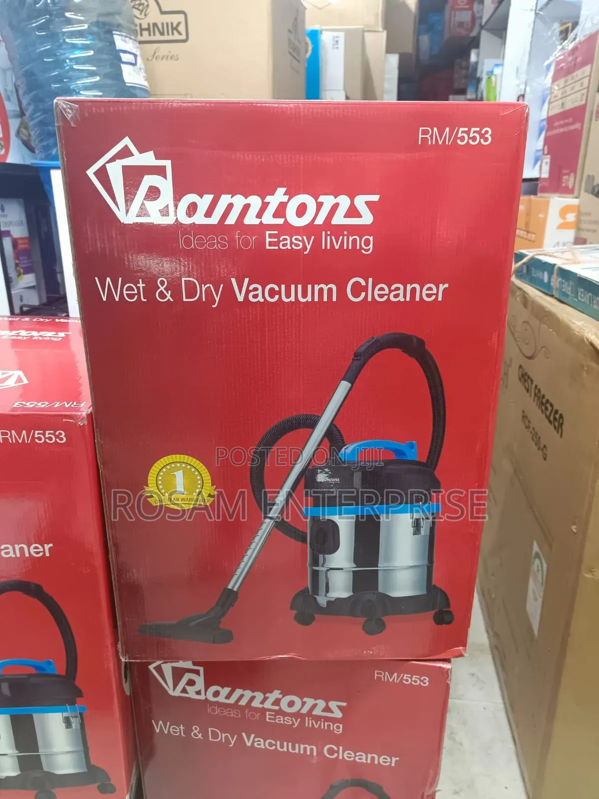 Ramtons 21litres Wet and Dry Vacuum Cleaner