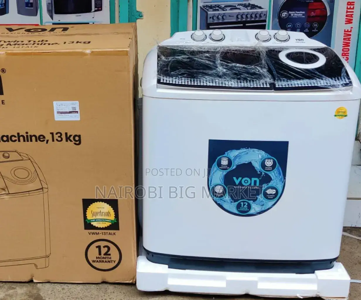 *Von 13Kg Washing Machine, Twin Tub VAl30