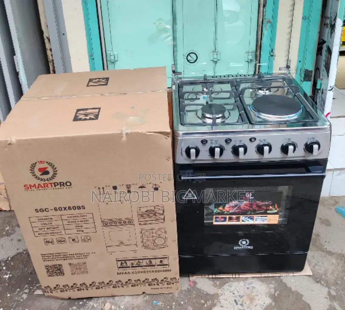 *Smartpro Standing Cooker 60X60 3+1 With Electric Oven