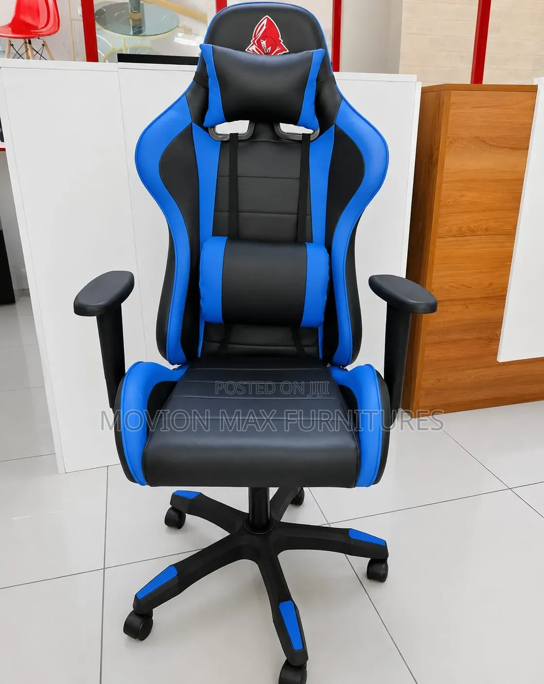 Blue Black Chair Leather Gaming Chairs