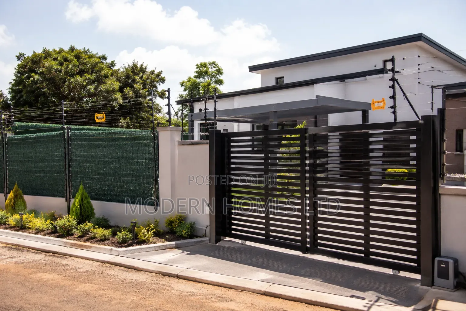 Clear View Fence + Electric Fence + Privacy Shade + Gate Installation