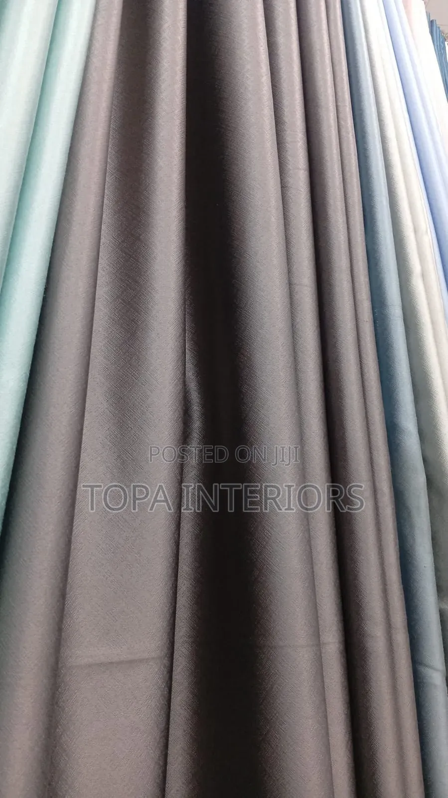 Dark Grey Lined Blackout Curtains for Living Room and Bedroom Privacy