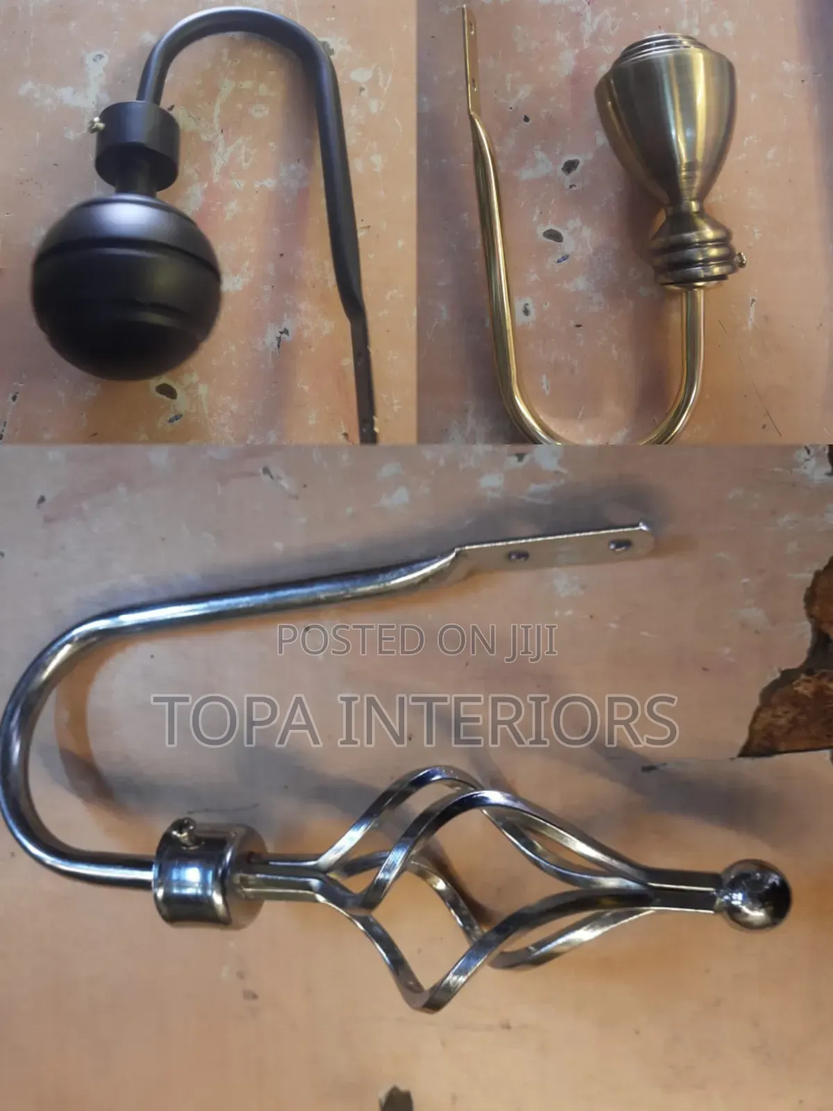 Elegant Metal Curtain Tieback Wall Brackets