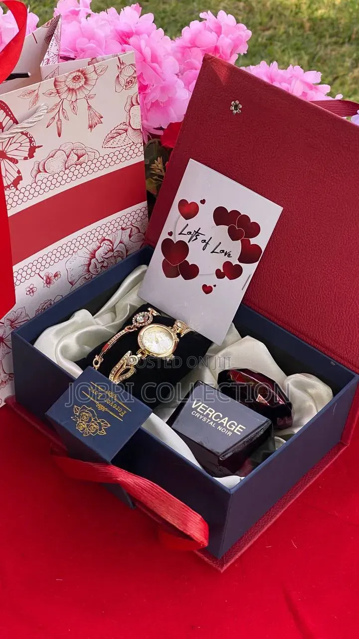 Watch X Bracelet X Perfume Ladies Gift Set