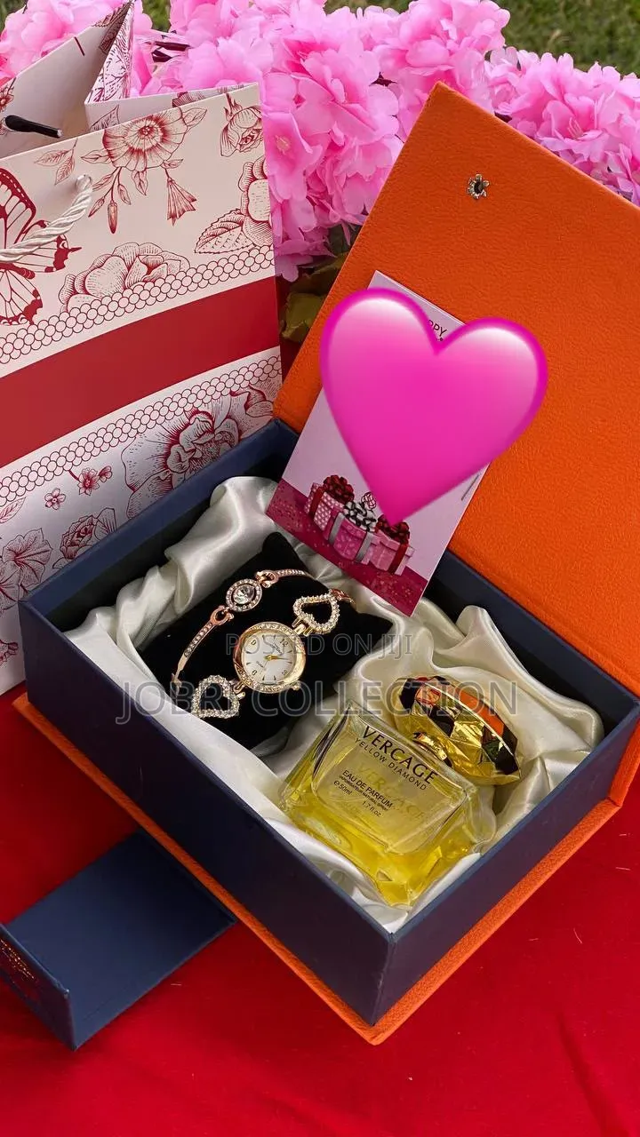 Watch X Bracelet X Perfume Ladies Gift Set