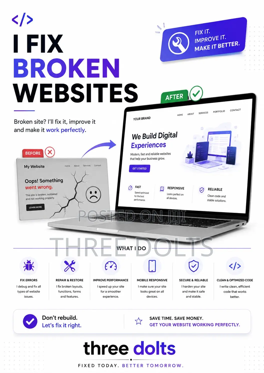 I Fix Broken Websites