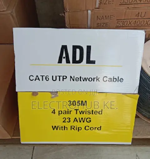 305M ADL CAT6 Network Installation Cable With Rip Cord