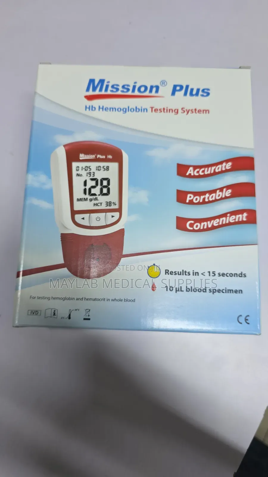 Mission Plus Haemoglobin Machine – Portable Hb Analyzer