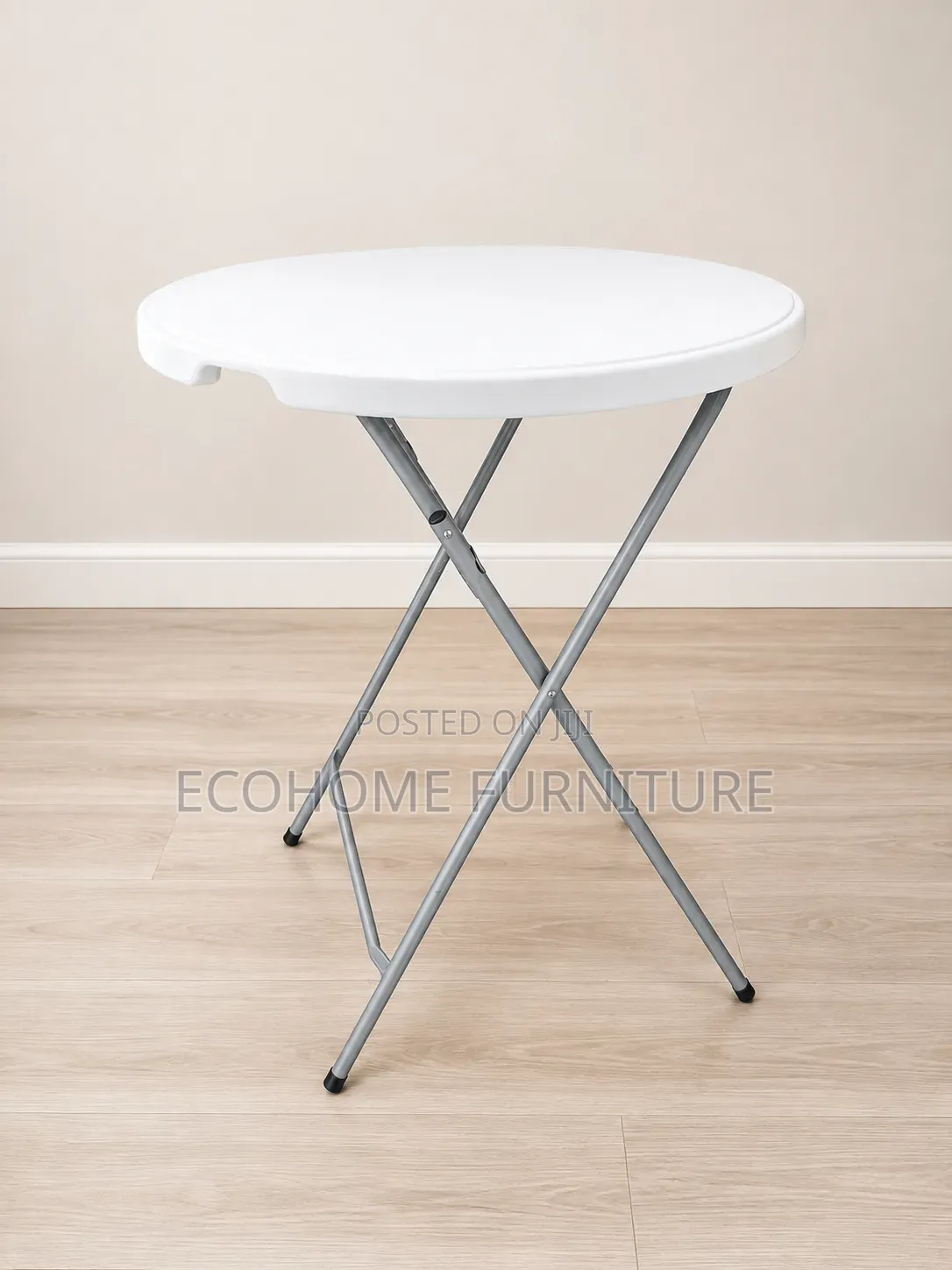 Round Folding Plastic Table – Portable Event Utility Table