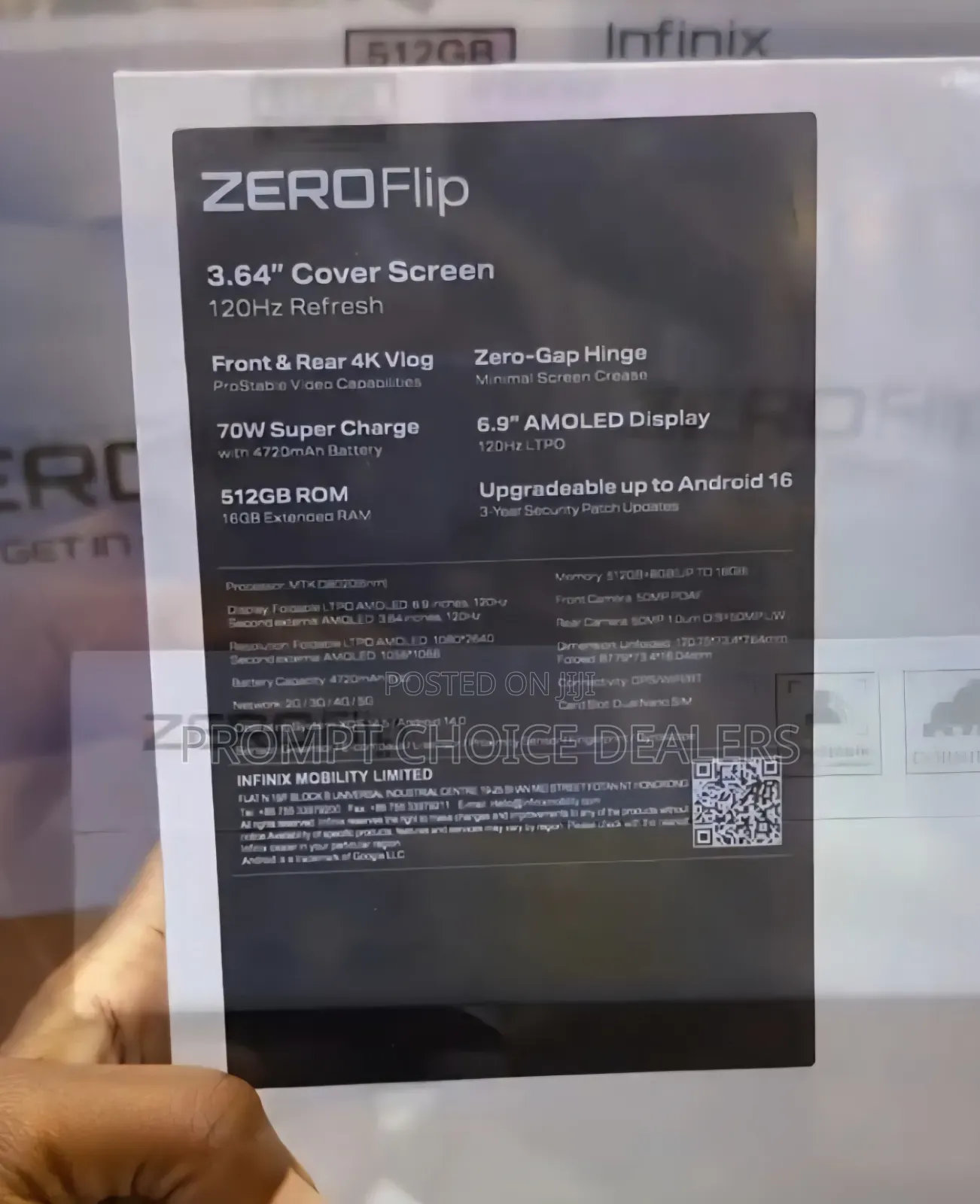 New Infinix Zero Flip 512 GB Black