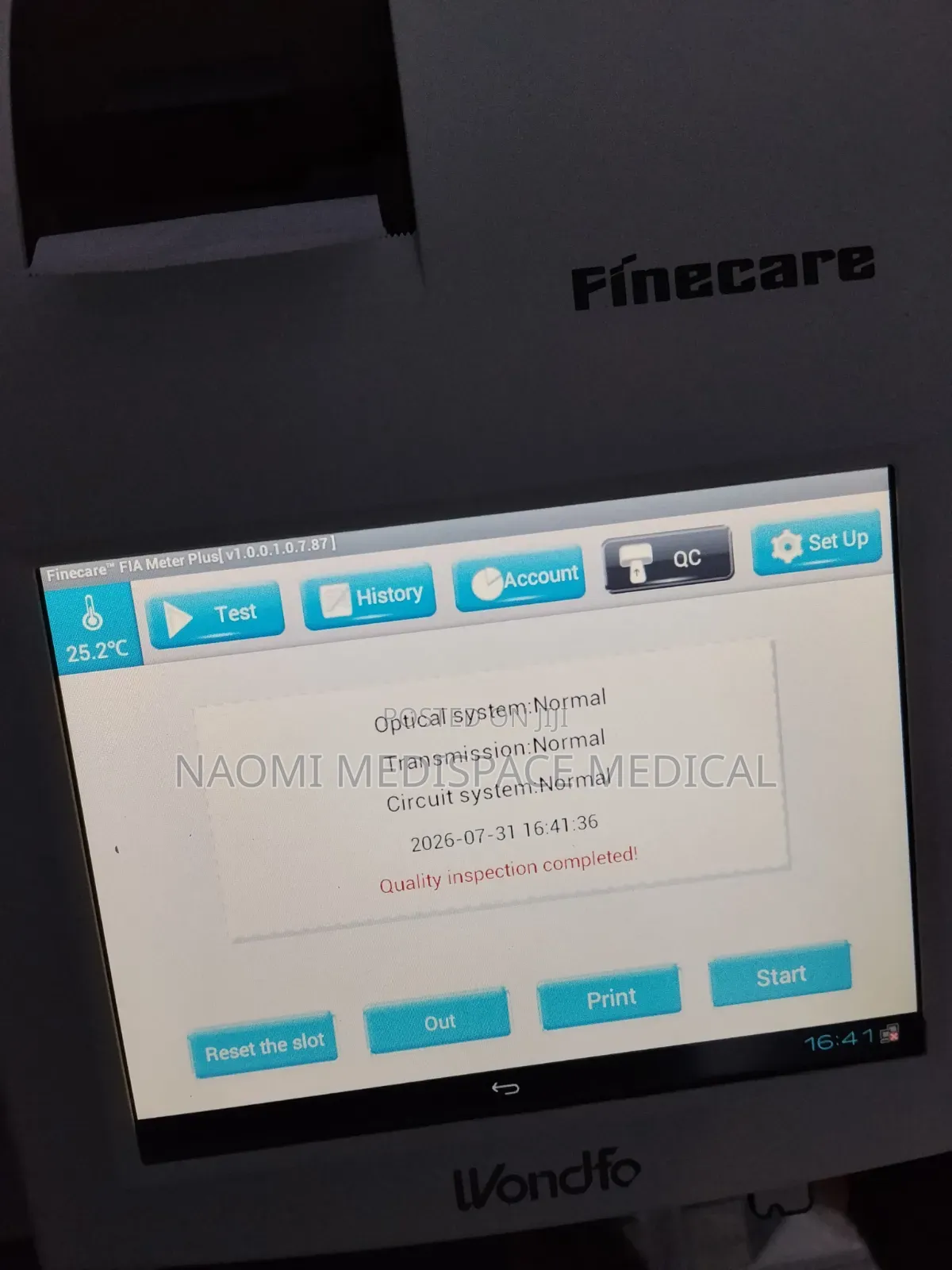 Fluorescence Compact Wondfo Immunoassay Machine Finecare FS-113
