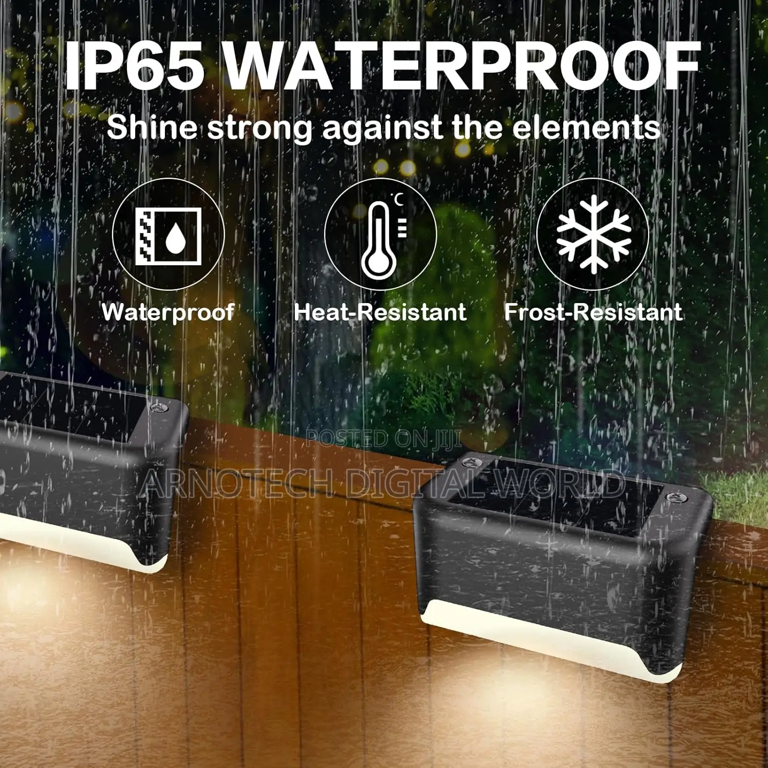 Waterproof LED 8pcs SolarLights for Outdoor Stairs Fence,Pathway
