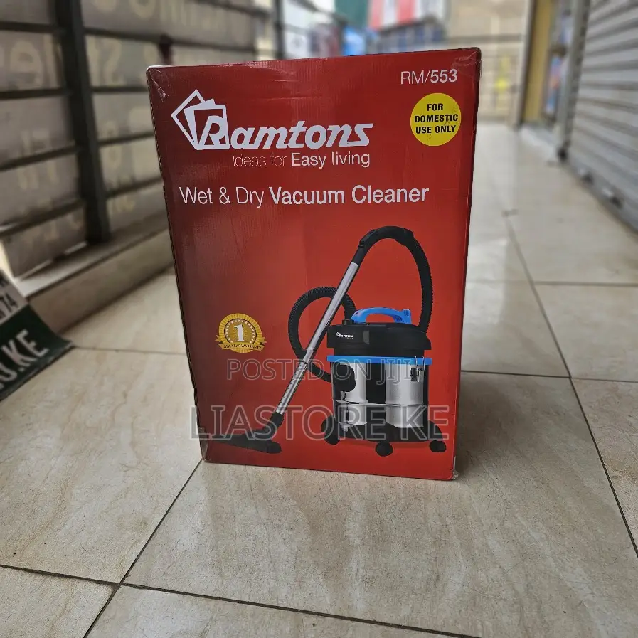 Ramtons 21L Wet Dry Vacuum Cleaner RM/553 Multi-Surface Cleaner