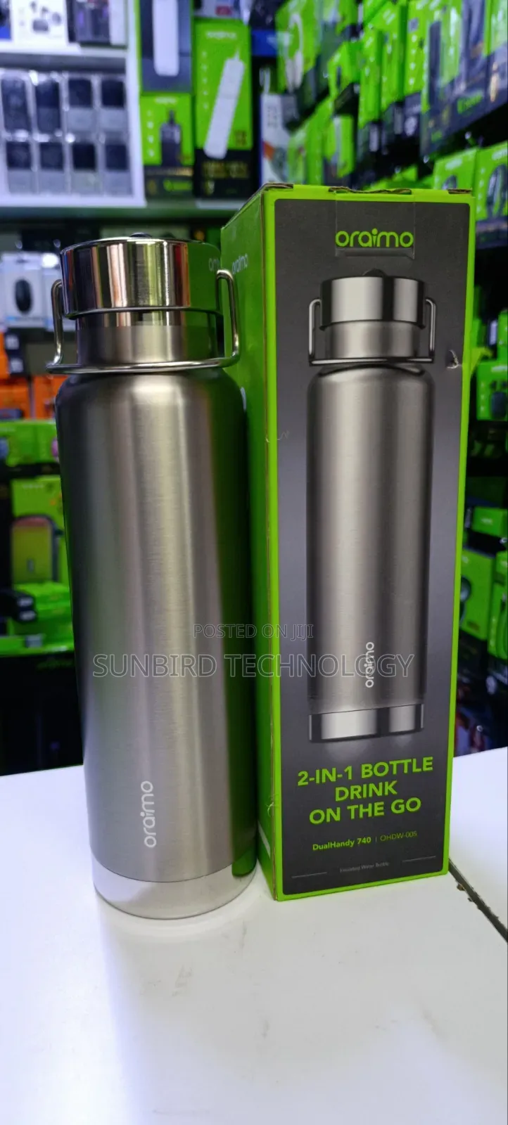 Oraimo Dualhandy 740Ml Long Lasting Heat Retention Water Bottle.