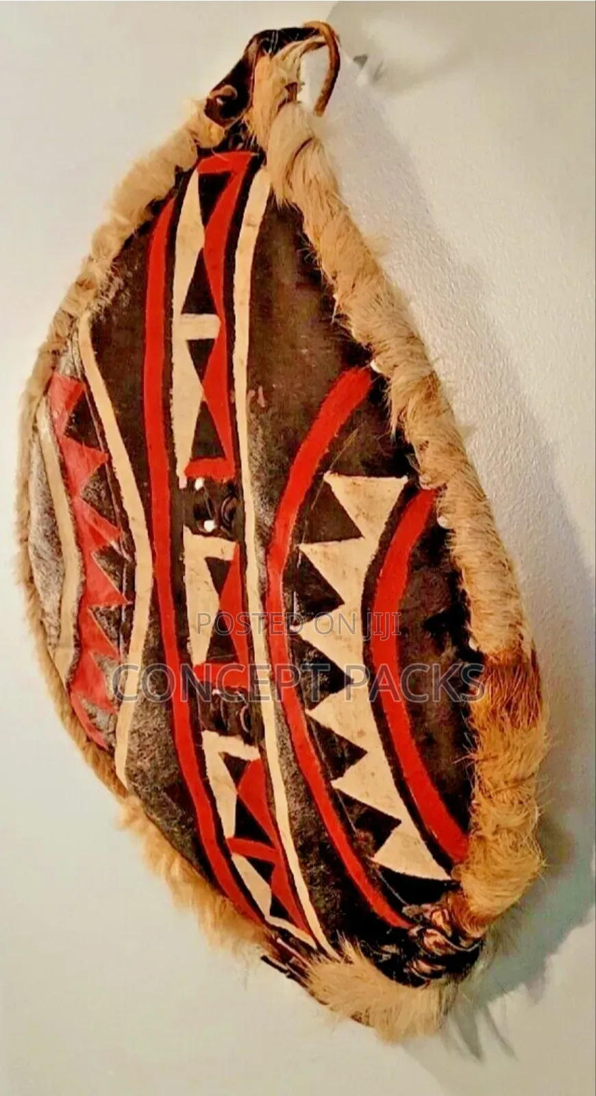 African Kenyan Maasai Warrior Shield Traditional Big Size.