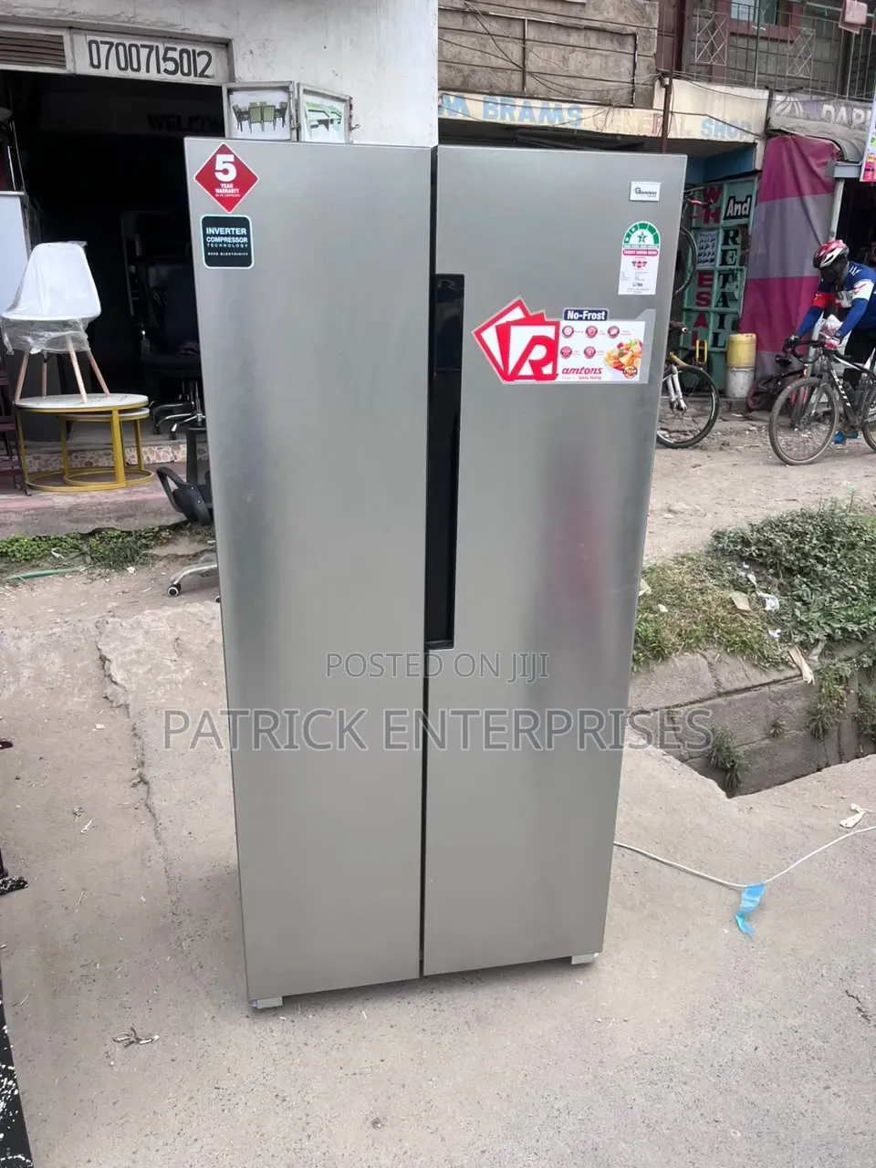 Rantoms 430-Liter Side by Side Refrigerator