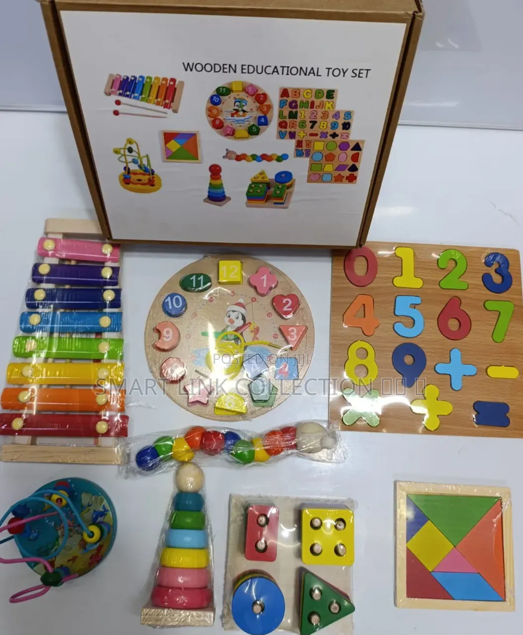montessori Educational Set.
wooden.