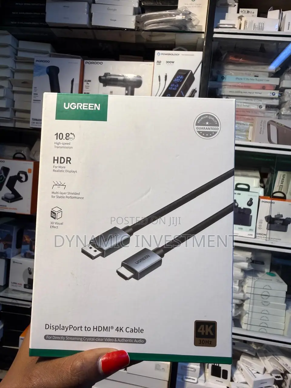 Ugreen Uni-Directional UHD DISPLAYPORT to HDMI Cable 1.5M at 30Hz