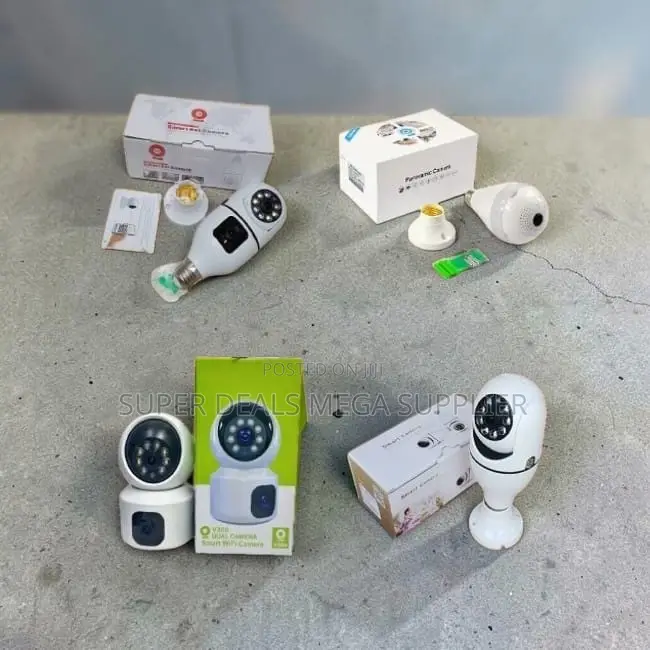 Easy Integration Rotating Single Dual Lens Wifi Bulb Cameras-Wholesale