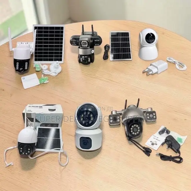 Panoramic View 4G and Wifi Dual Triple Lens Solar Cameras Wholesale