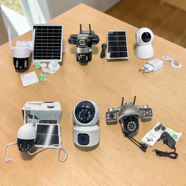 Stand Alone 4G Wifi Rotating Dual Triple Lens Solar Cameras Wholesale