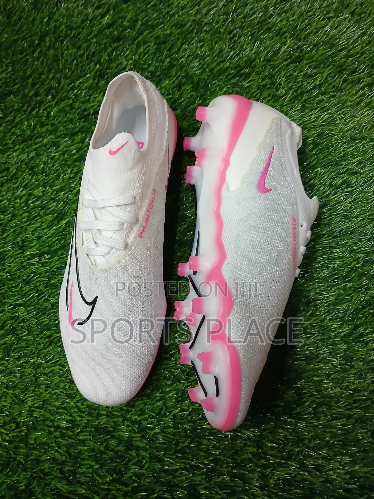 Nike Phantom GX White Pink Low Cut FG Boots