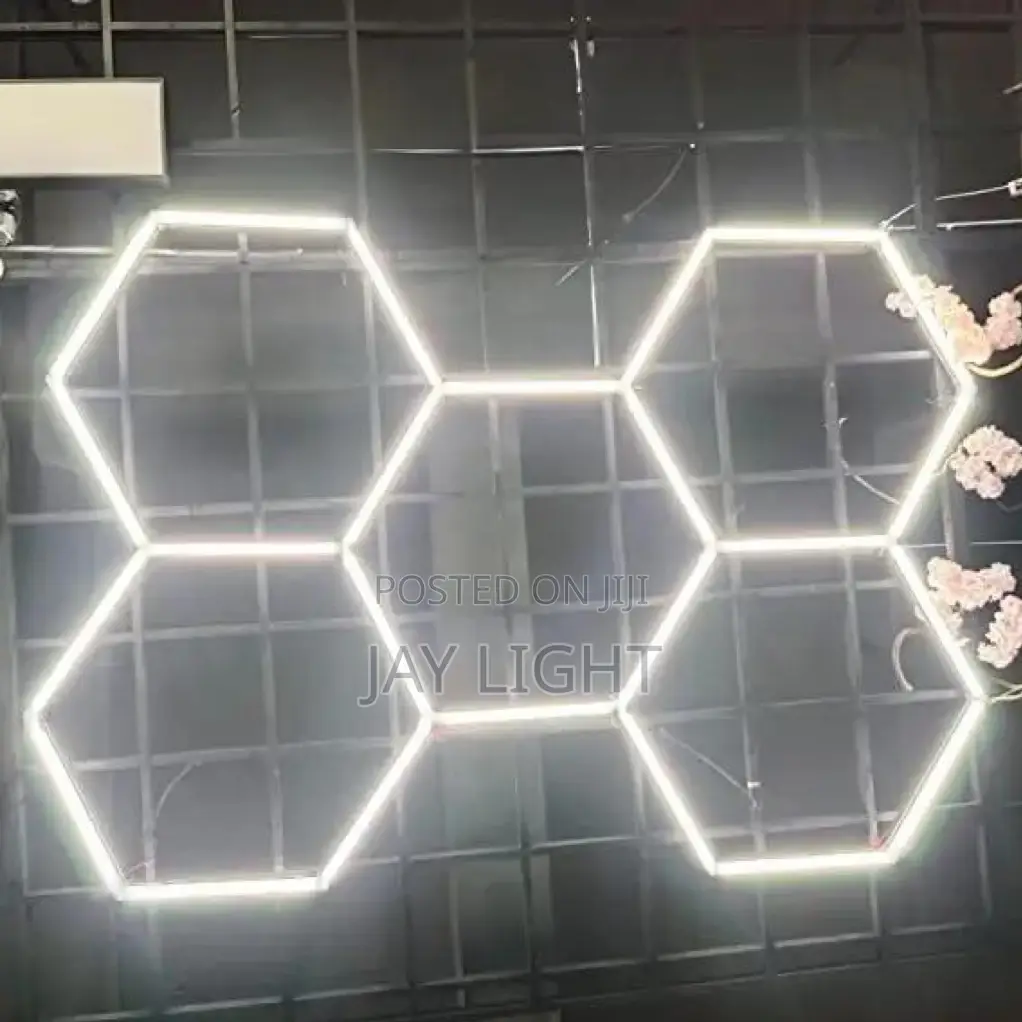 Hexagon Lighting Led Lights for Workshop Gym Detailing Shop