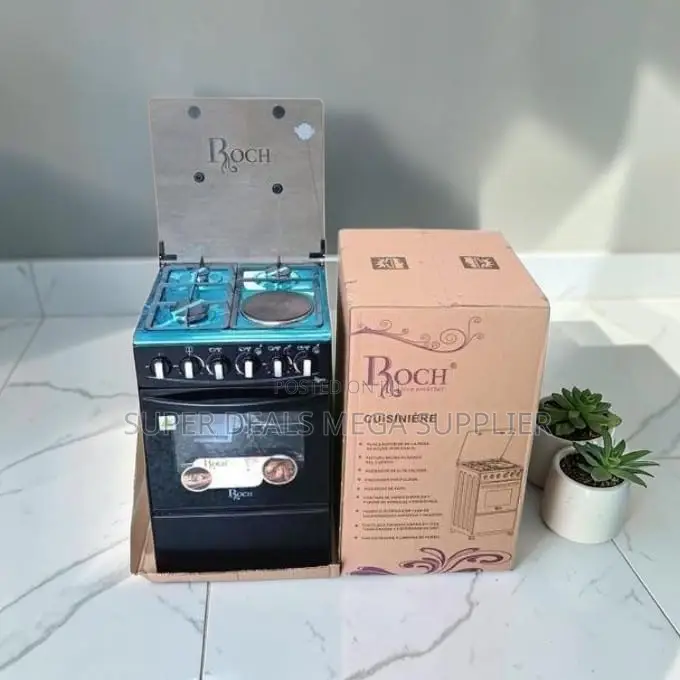 Contemporary Value-Packed 3Gas Burners+1 Hotplate Free Standing Cooker