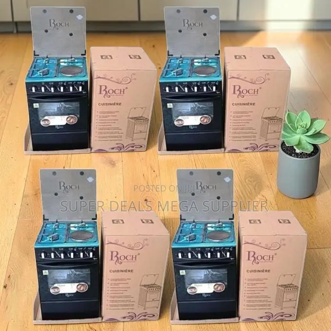 Contemporary Value-Packed 3Gas Burners+1 Hotplate Free Standing Cooker