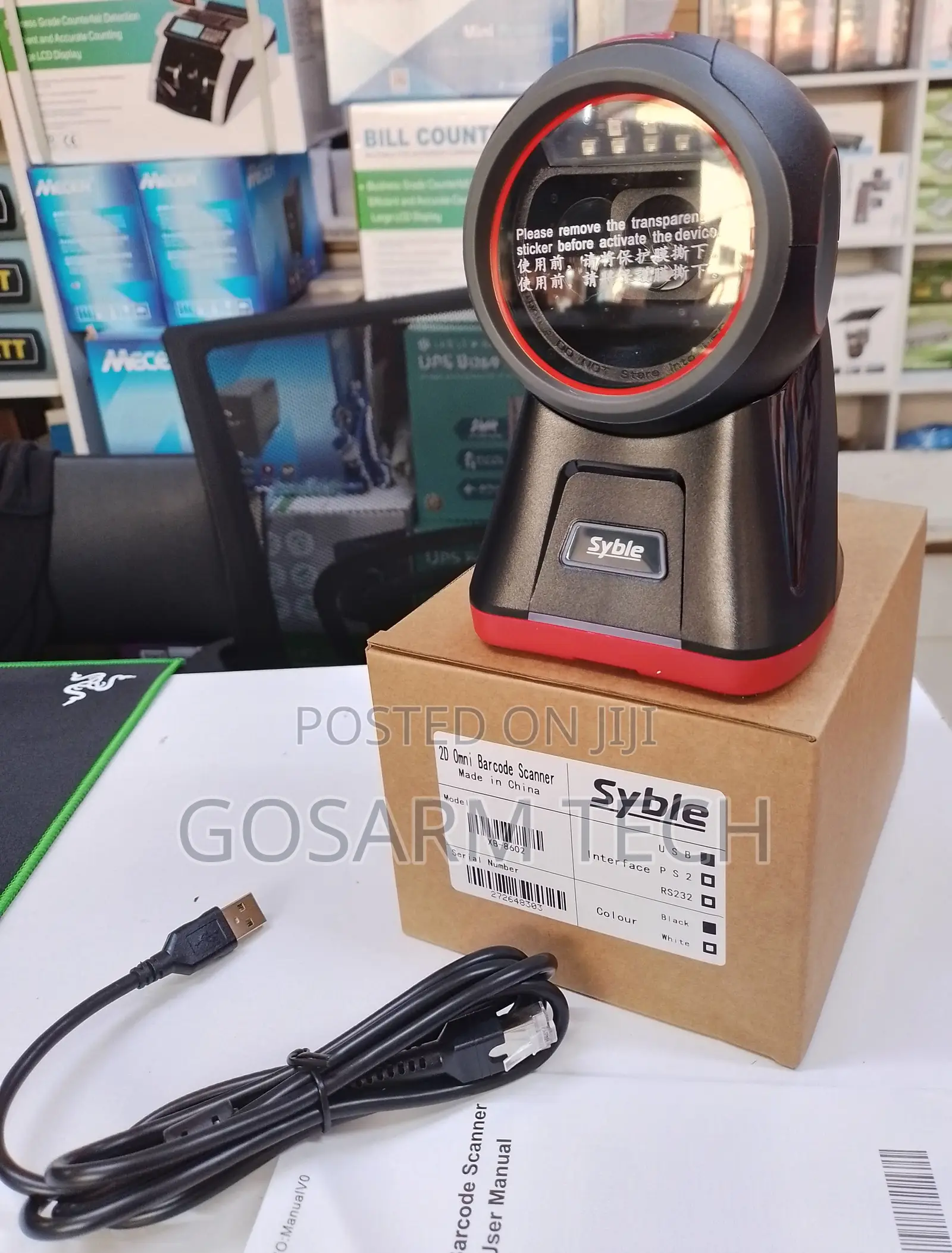Tablemount Barcode Scanner Xb 8602 Table Mount Scanner