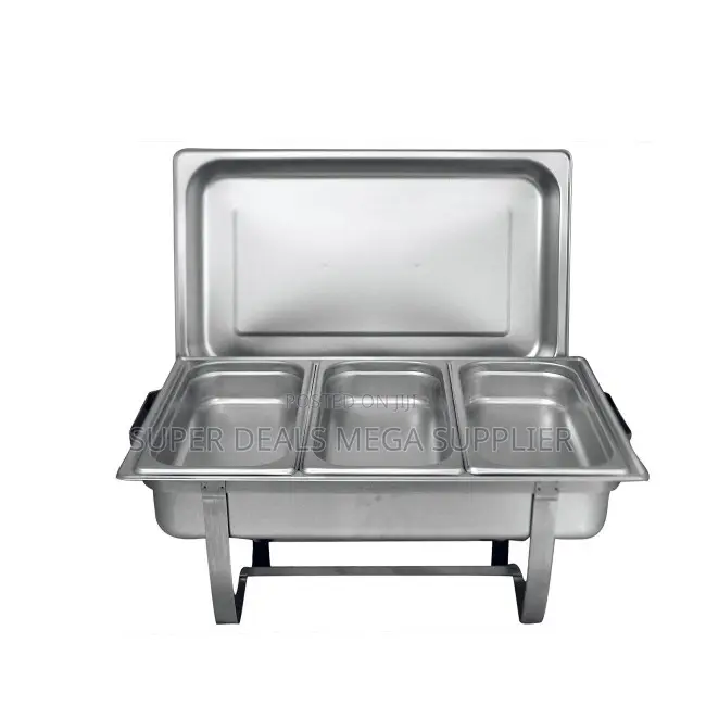 Manufacturer Direct Prices 11L Stainless Steel Triple Chafing Dish