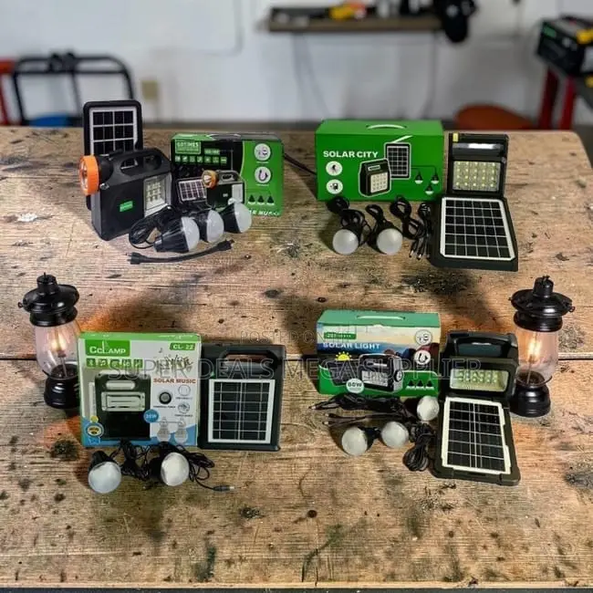 Emergency-Ready Portable Home Solar Lighting System Kits Led Bulbs