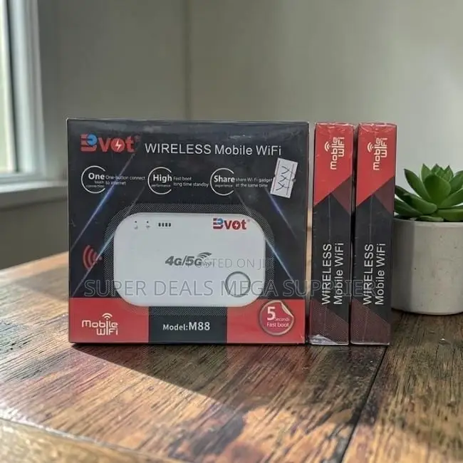 Secure Connection Bvot 4G LTE Wi-Fi Portable Pocket Mifi Router