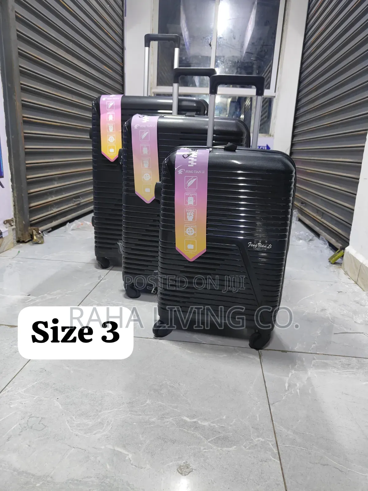 3pc PP Unbreakable Suitcase Set | Size 3 | 360 Wheels