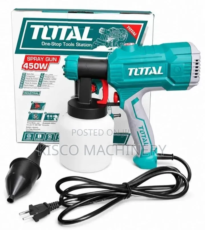 Total 450W Industrial Electric Spray Gun – 800ml