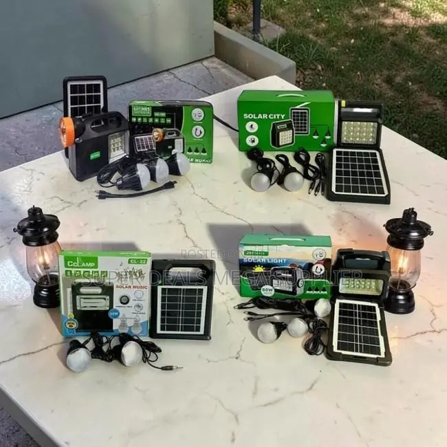 Home-Friendly Portable Home Solar Lighting System Kits With Led Bulbs