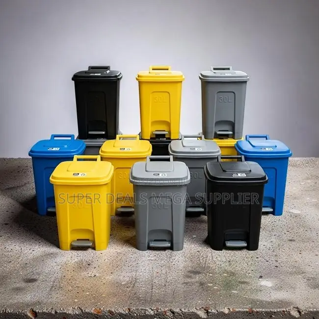 Distributor Prices 30L Litres Step Pedal Dust Bin Trash Cans