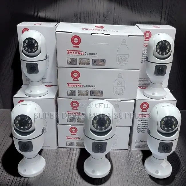 Manufacturer Direct Prices PTZ Rotating Dual Lens Wifi Bulb Cameras