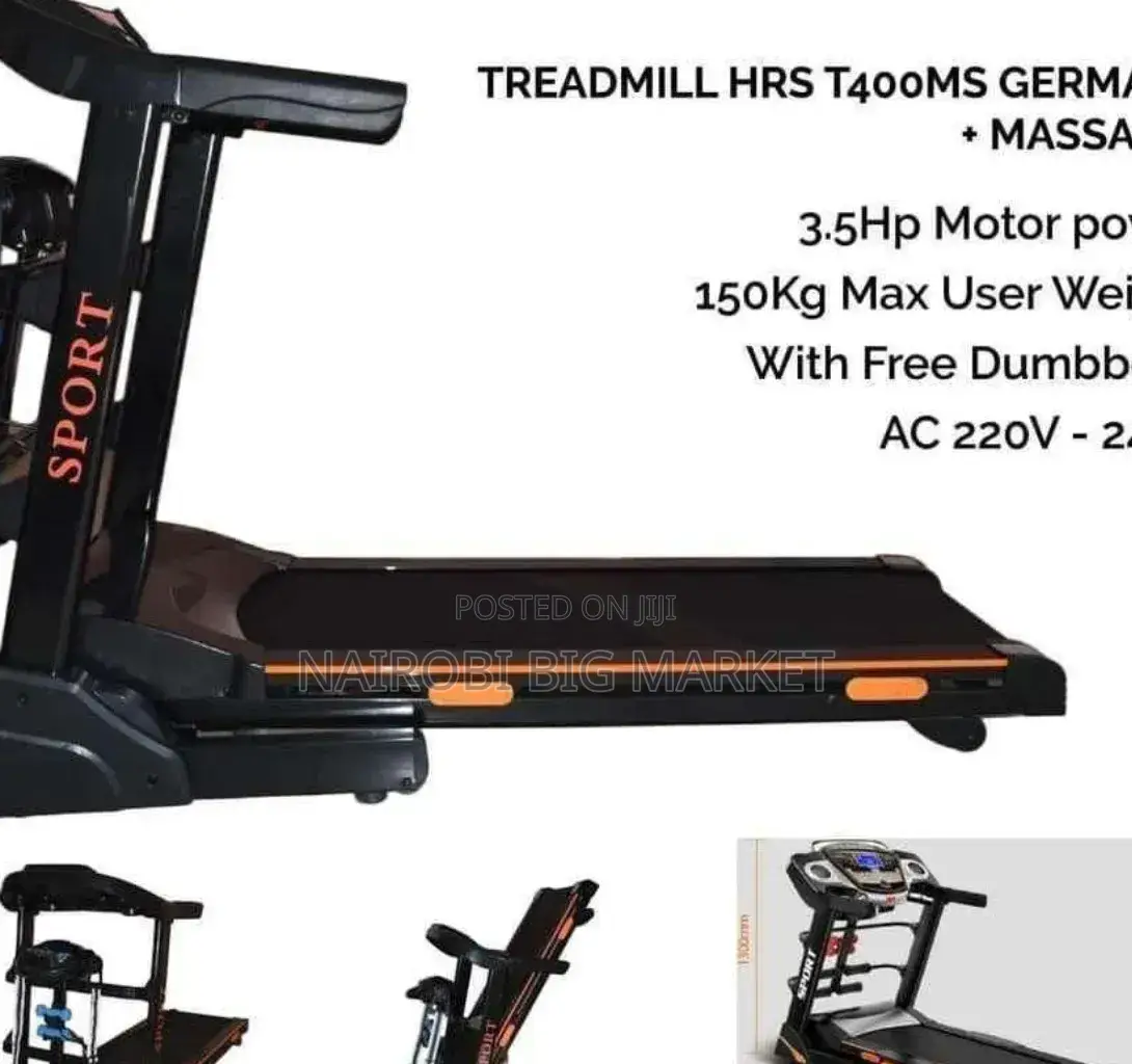 Commercial Treadmill 3.5 HP Motor Power