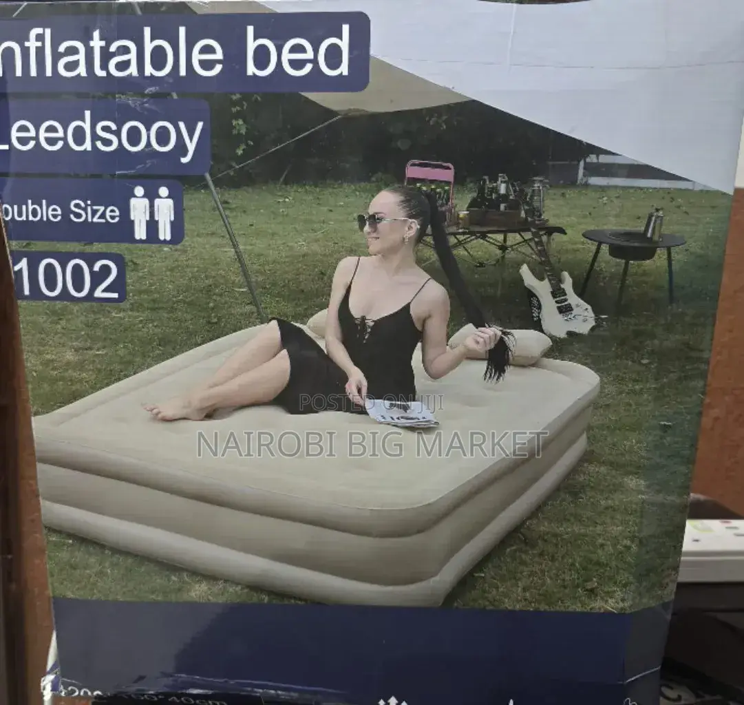Inflatable 5 by 6 Bed Double Size