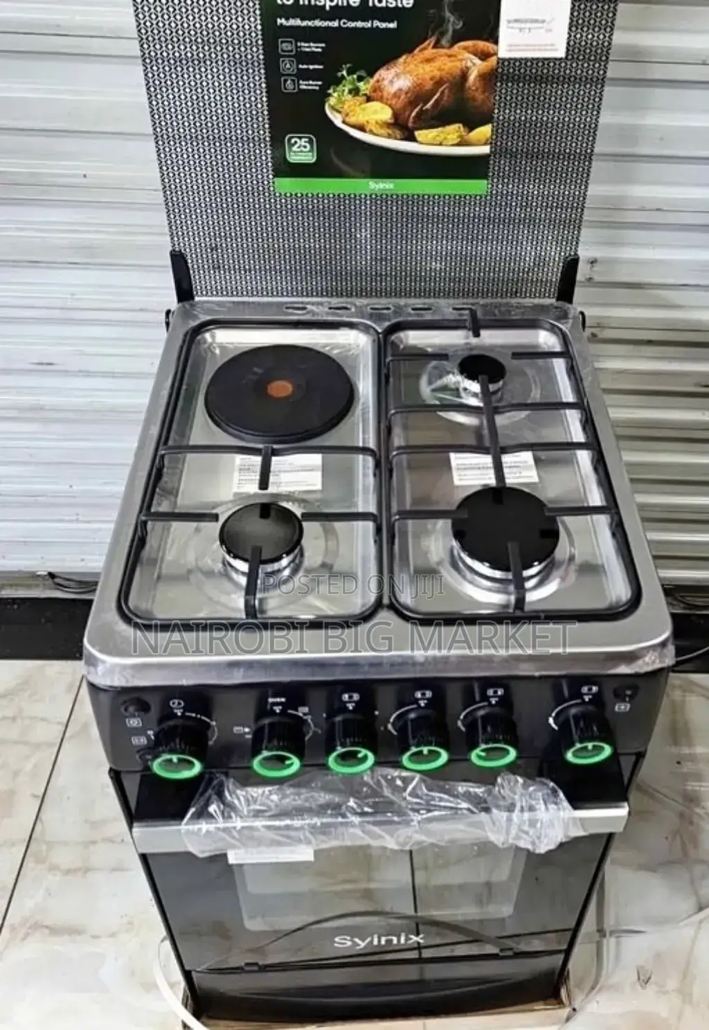 Syinix 50 by 55 Gas Cooker With Oven Timer